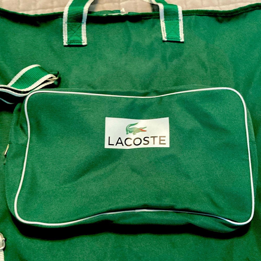 Lacoste Emerald Green Travel Bag